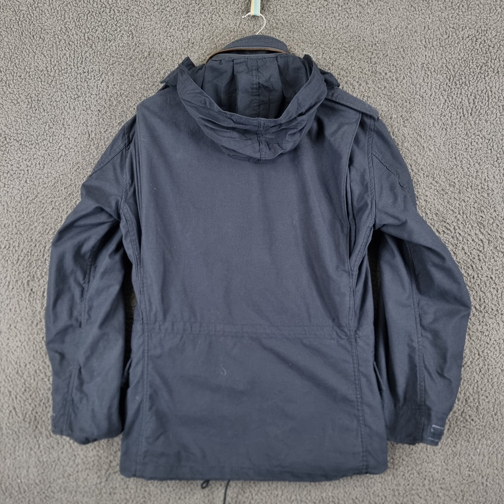 Vintage Alpha Industries Jacket Mens XS Navy Blue M65 Military Field Coat Canvas
