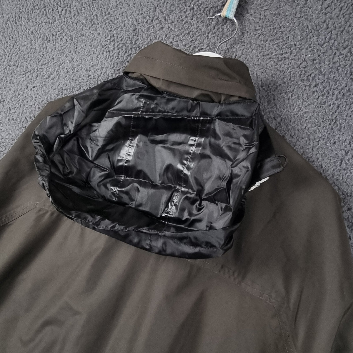 Vintage PAUL R SMITH Jacket Mens 28 2XL 3XL Grey Waterproof Rain Coat Hooded