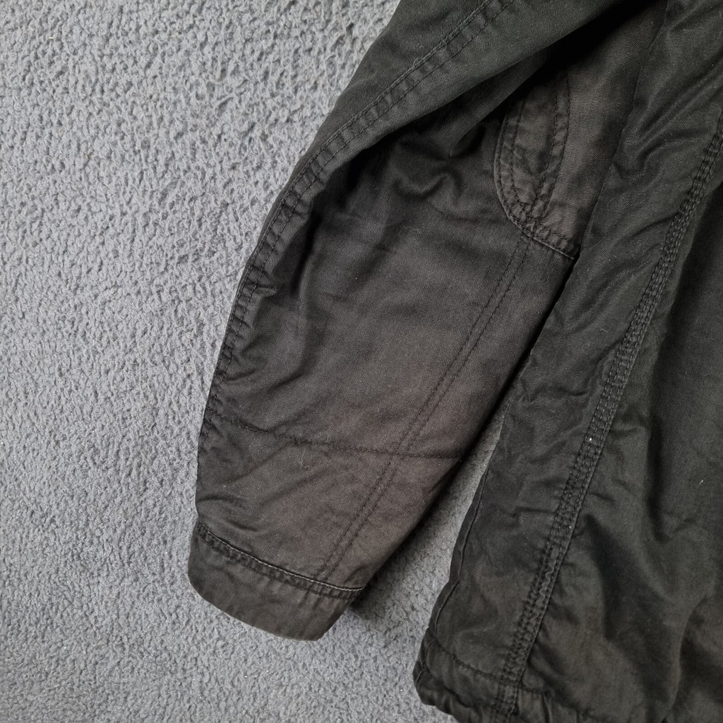 Vintage Alpha Industries Jacket Mens XL Black M65 Military Field Coat Canvas