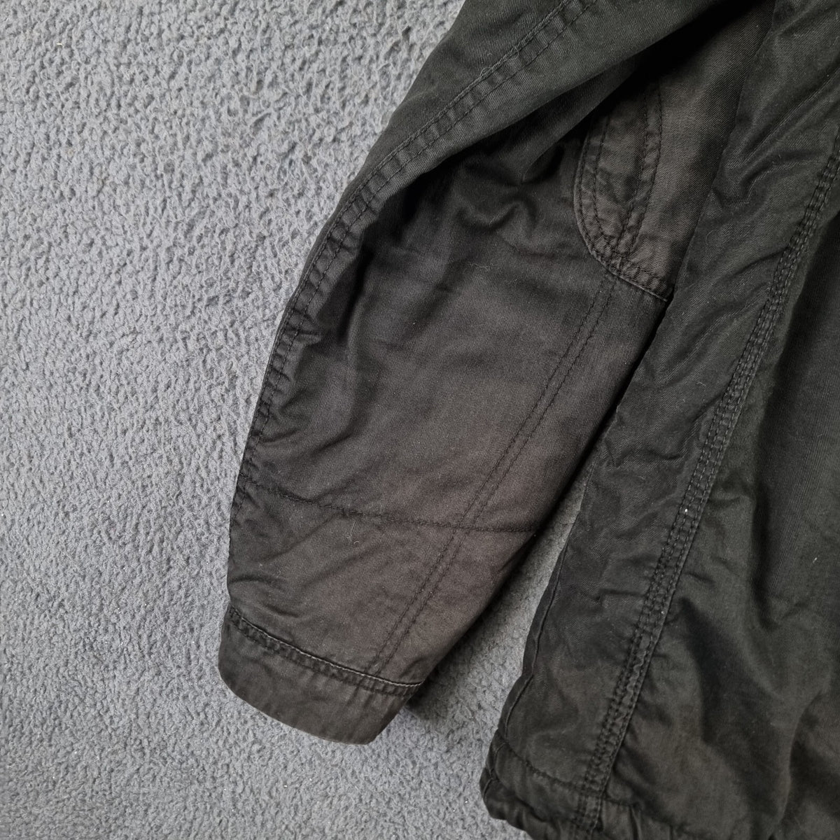Vintage Alpha Industries Jacket Mens XL Black M65 Military Field Coat Canvas