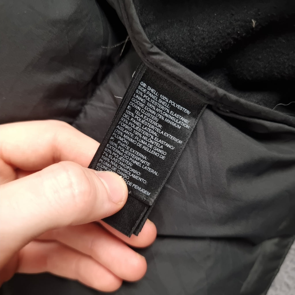 THE NORTH FACE Jacket Mens XL Black 550 Goose Down Hybrid Puffer Insulated Lined