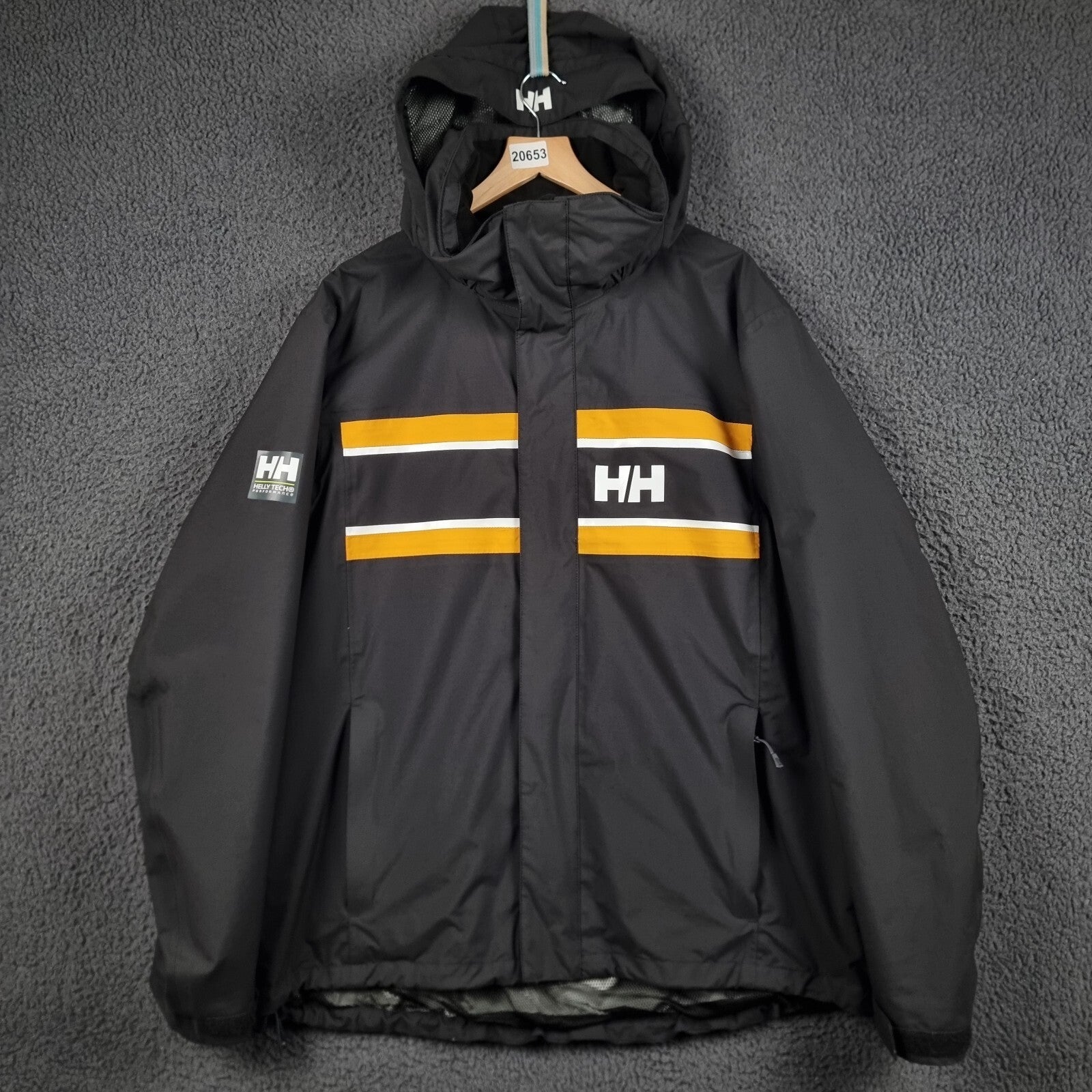HELLY HANSEN Jacket Mens 2XL Saltholm Sailing Helly Tech Waterproof Rain Coat
