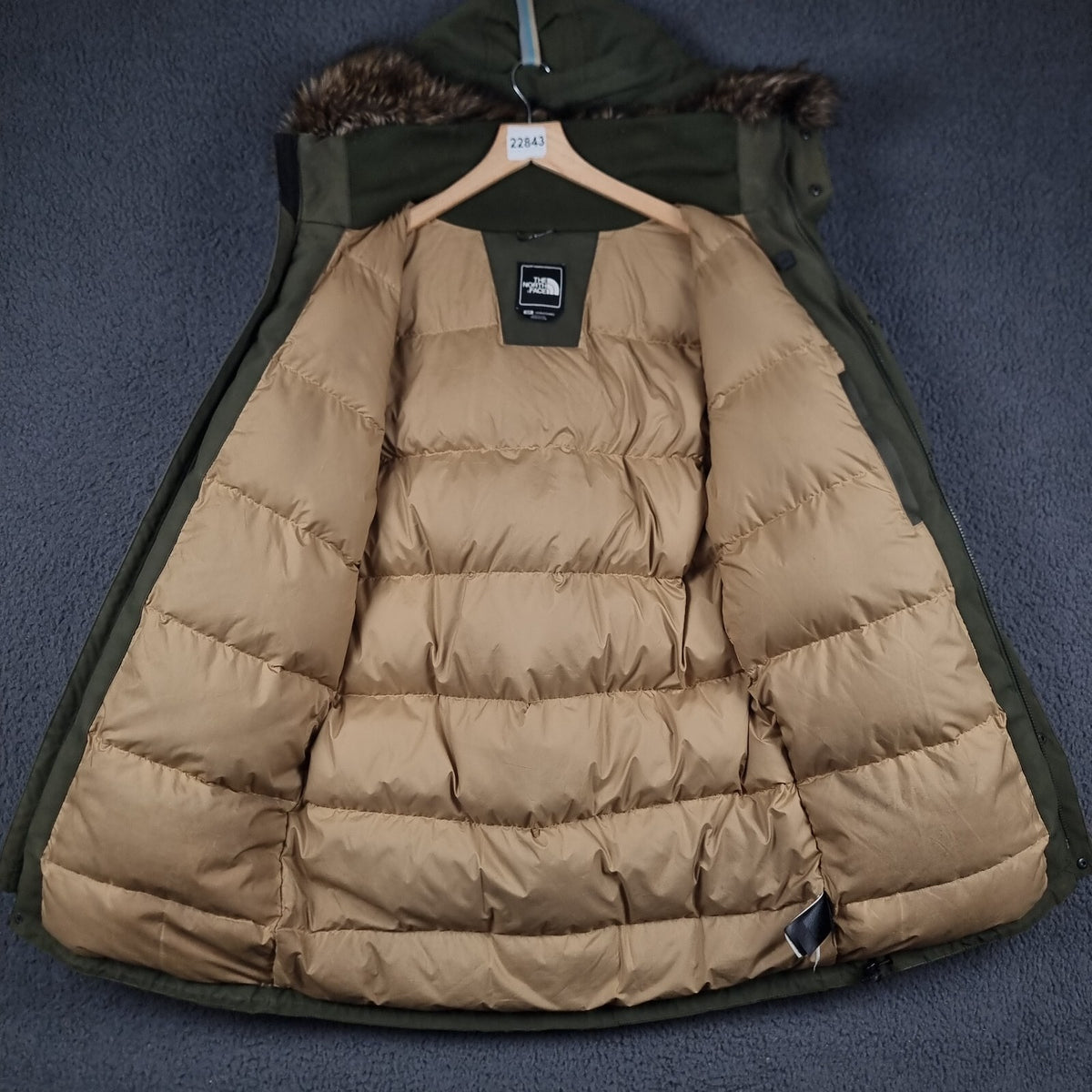THE NORTH FACE Jacket Mens S Small Green Orcadas Parka Goose Down Waterproof