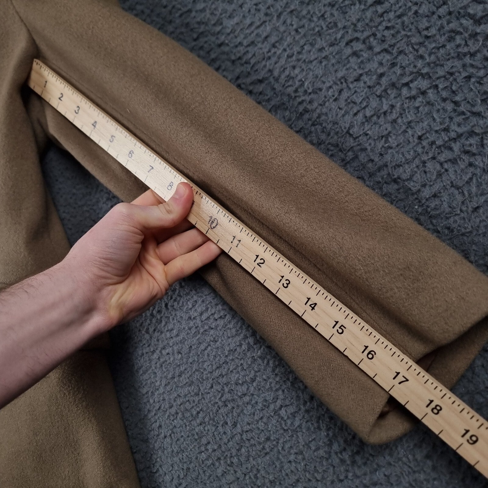 Vintage Dunn & Co Coat Mens M Medium Brown Pure Wool Double Breasted Crombie