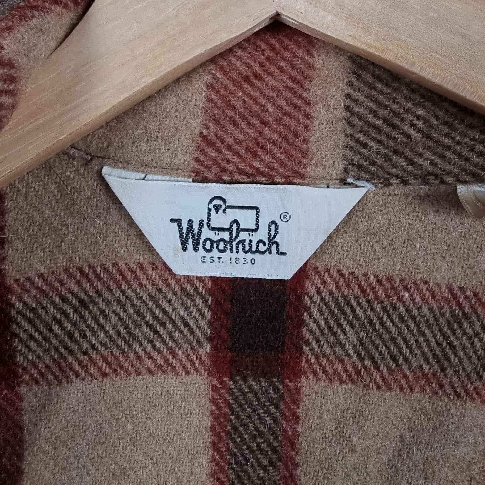 Vintage WOOLRICH Jacket Mens S Small Flannel Wool Mackinaw Shacket USA 70s 80s