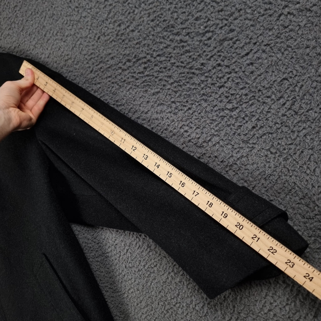 Bugatti Alpen Loden Coat Mens XL 50 Charcoal Wool Long Trench Overcoat Collared
