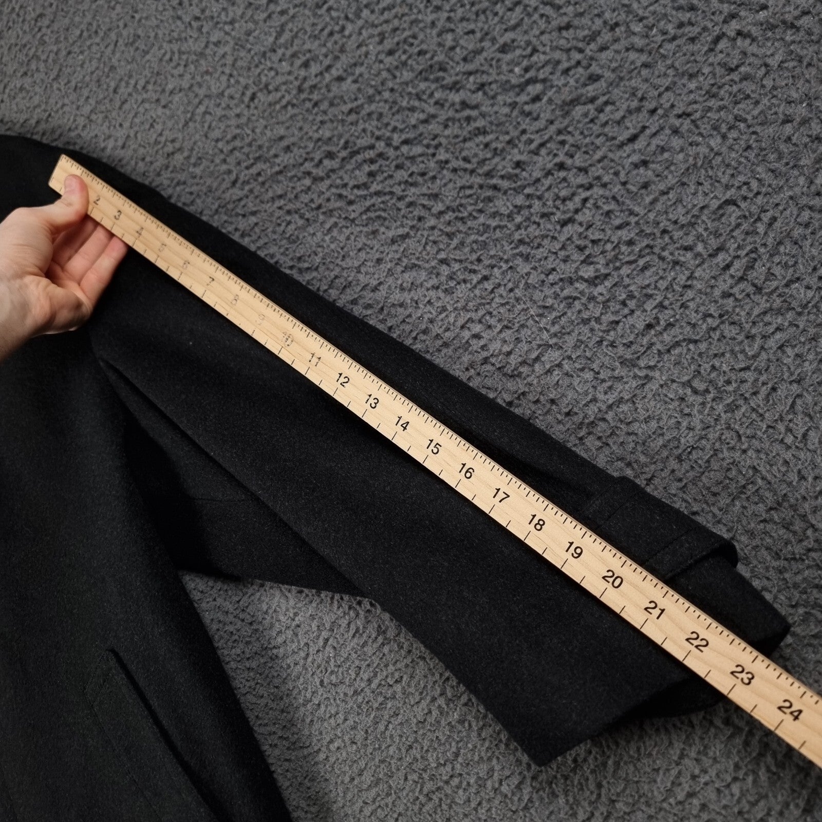 Bugatti Alpen Loden Coat Mens XL 50 Charcoal Wool Long Trench Overcoat Collared