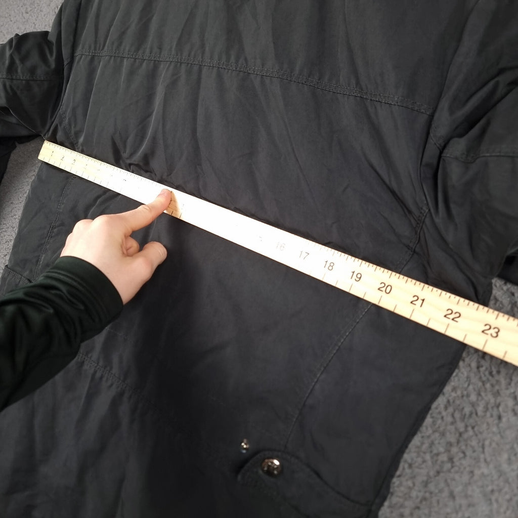 MONCLER Jacket Mens L Large Size 3 Black GLASTONE Down M65 Military Field Coat