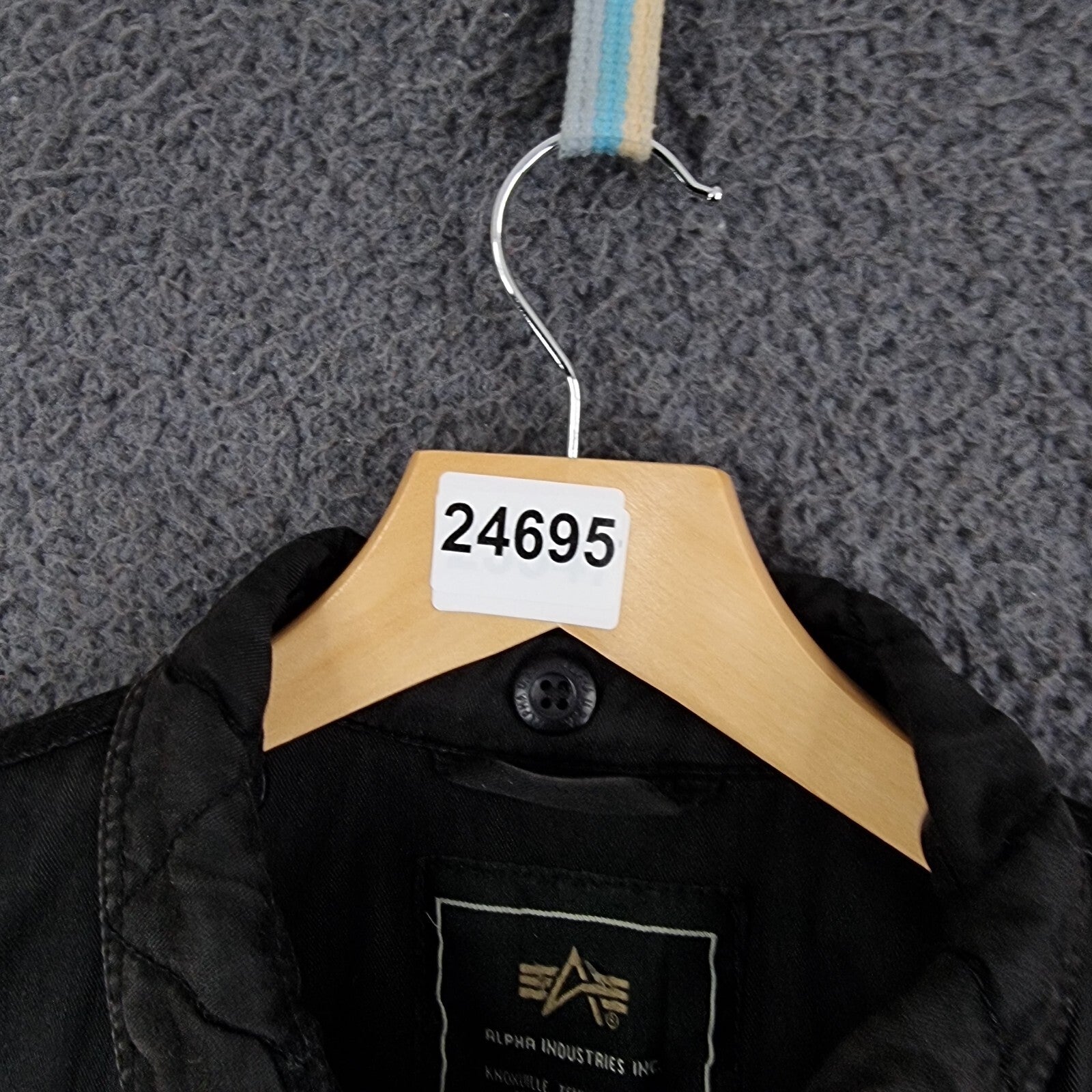 Vintage Alpha Industries Jacket Mens XL Black M65 Military Field Coat Canvas