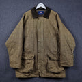 NICKY ADAMS Shooting Jacket Mens 2XL Green Derby Tweed Wool Blend Sporting