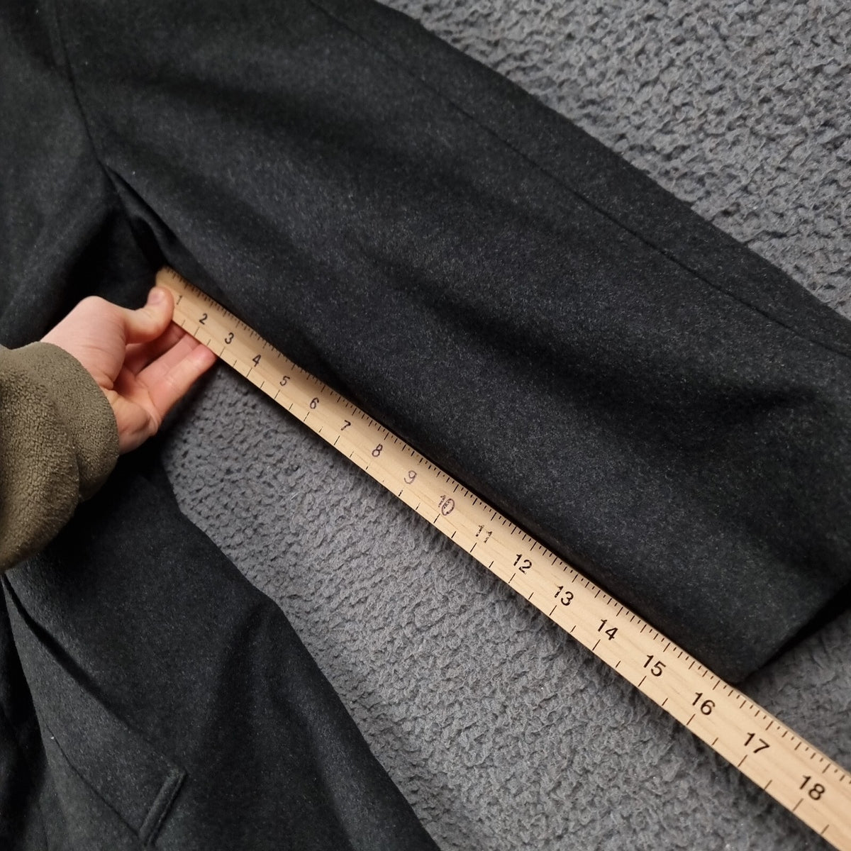 Bugatti Alpen Loden Coat Mens XL 52 Black Wool & Cashmere Long Overcoat Collared