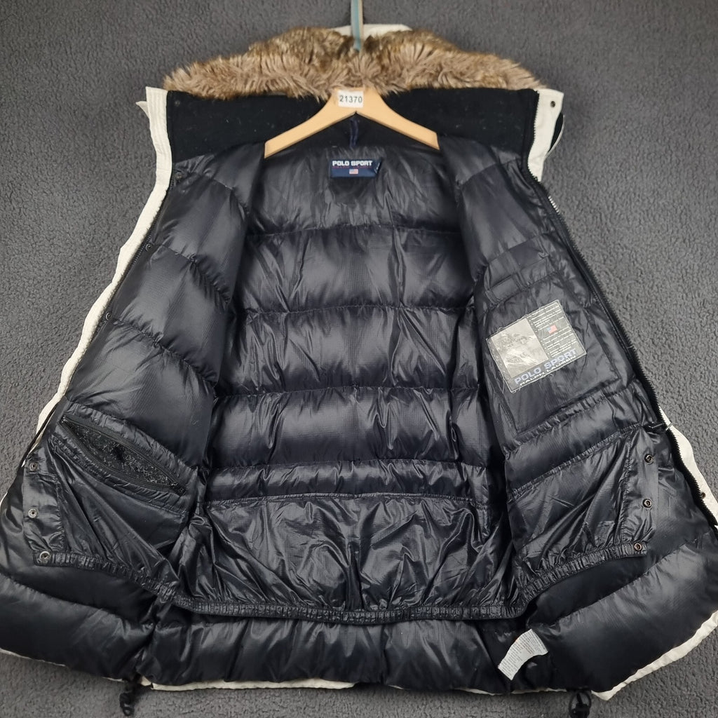 Vintage POLO SPORT RALPH LAUREN Jacket Mens L Large Arctic Challenge DOWN Parka
