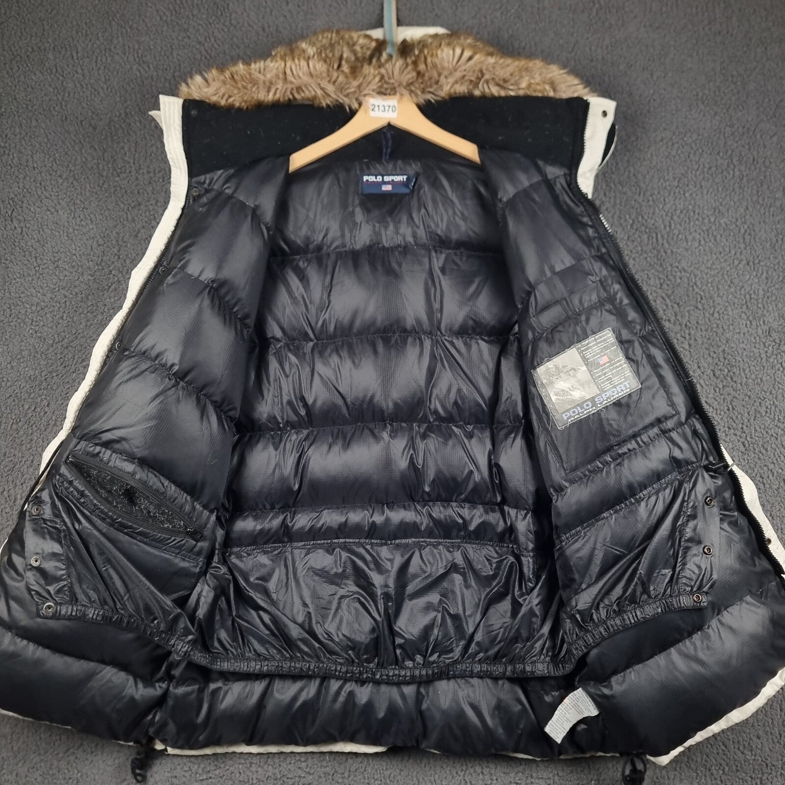 Vintage POLO SPORT RALPH LAUREN Jacket Mens L Large Arctic Challenge DOWN Parka