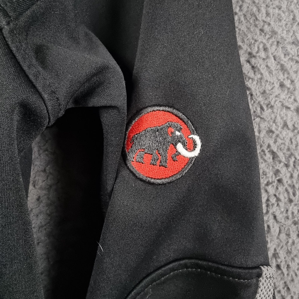 MAMMUT Jacket Mens M Medium Black Ultimate Hoody Windstopper Softshell Hooded
