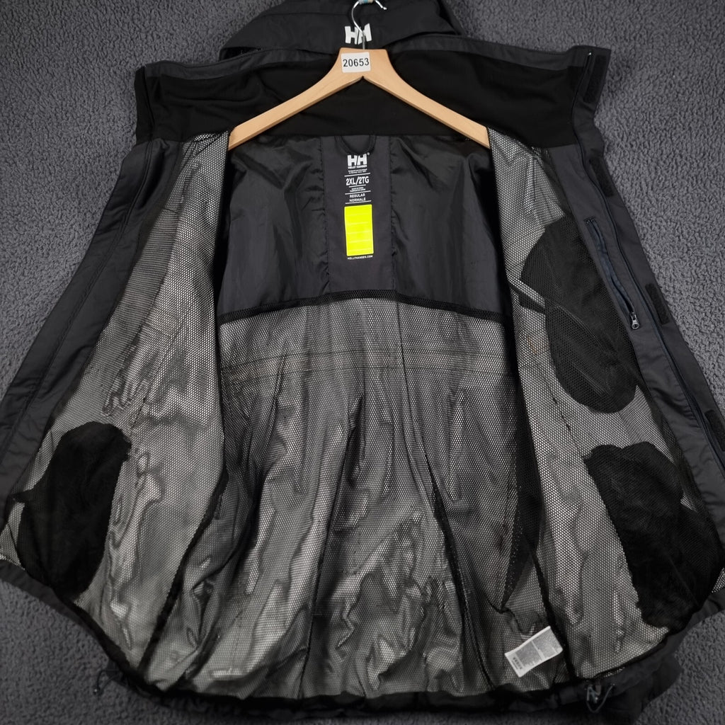 HELLY HANSEN Jacket Mens 2XL Saltholm Sailing Helly Tech Waterproof Rain Coat