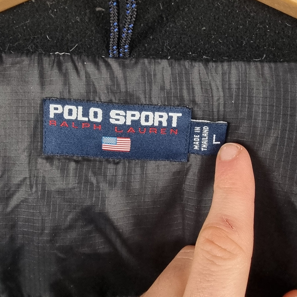 Vintage POLO SPORT RALPH LAUREN Jacket Mens L Large Arctic Challenge DOWN Parka