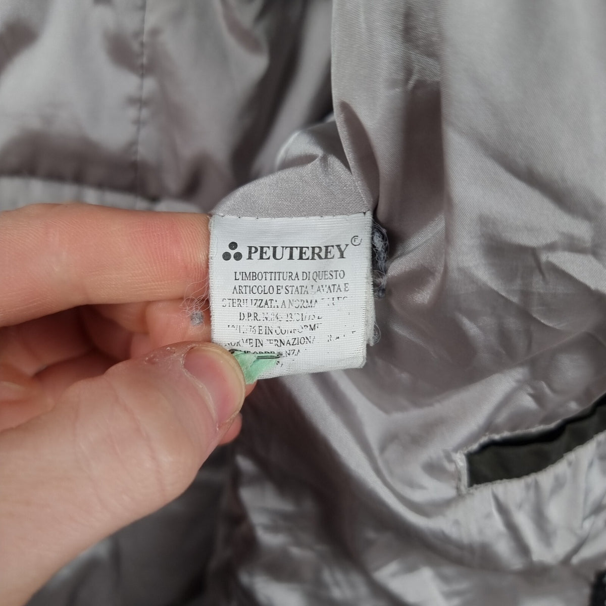 PEUTEREY Jacket Men 2XL Green Hurricane Goose Down Parka Insulated Puffer Hooded