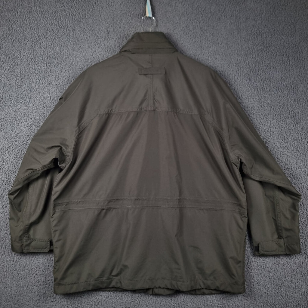 Vintage PAUL R SMITH Jacket Mens 28 2XL 3XL Grey Waterproof Rain Coat Hooded