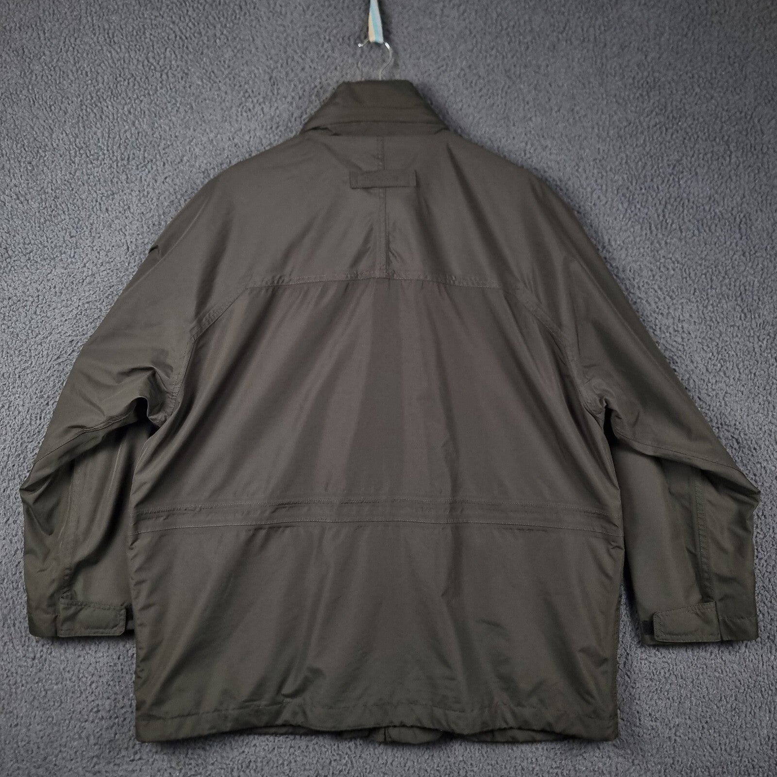 Vintage PAUL R SMITH Jacket Mens 28 2XL 3XL Grey Waterproof Rain Coat Hooded