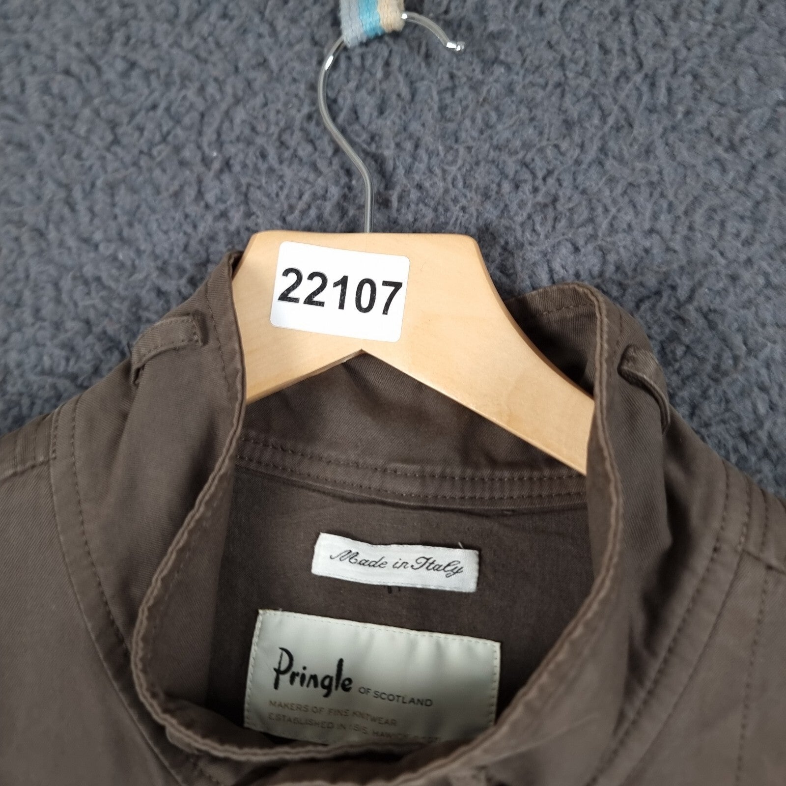 Pringle Of Scotland Jacket Mens L Large Field Coat Shooting Hunting Cotton Twill