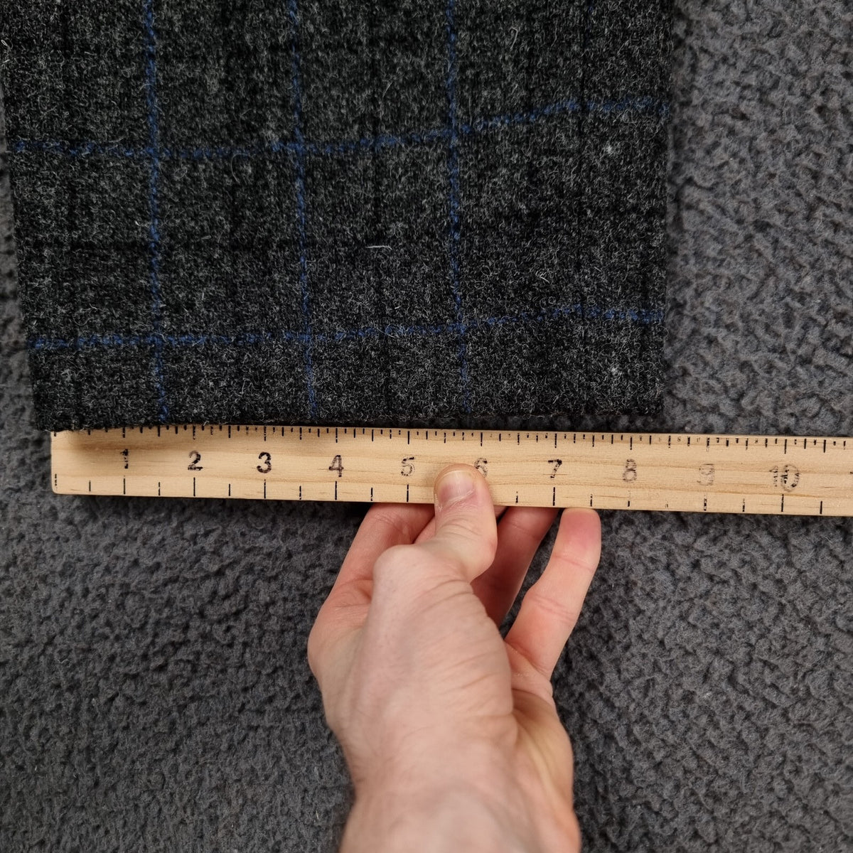 Vintage HARRIS TWEED Suit Mens 44R W38 L30 Grey Check Hacking Blazer Trousers