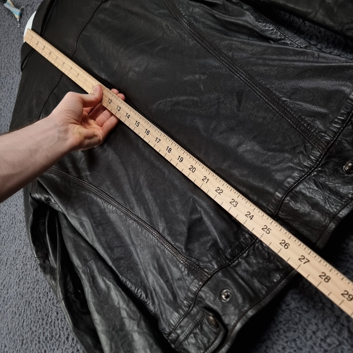 SUPERDRY Leather Jacket Mens S Small Brown Racer Biker Bomber Zip Speed Sport