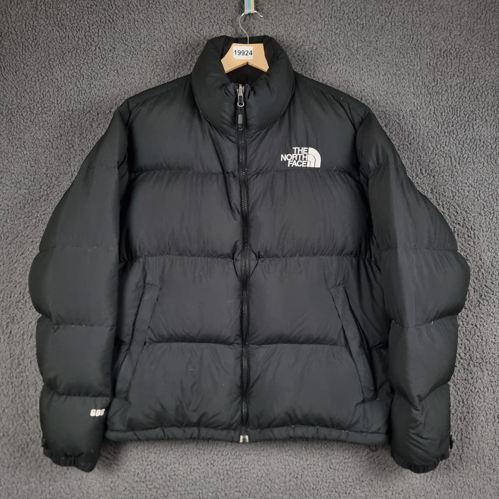 Vintage THE NORTH FACE Jacket Womens XL Black 600 Goose Down Puffer Coat