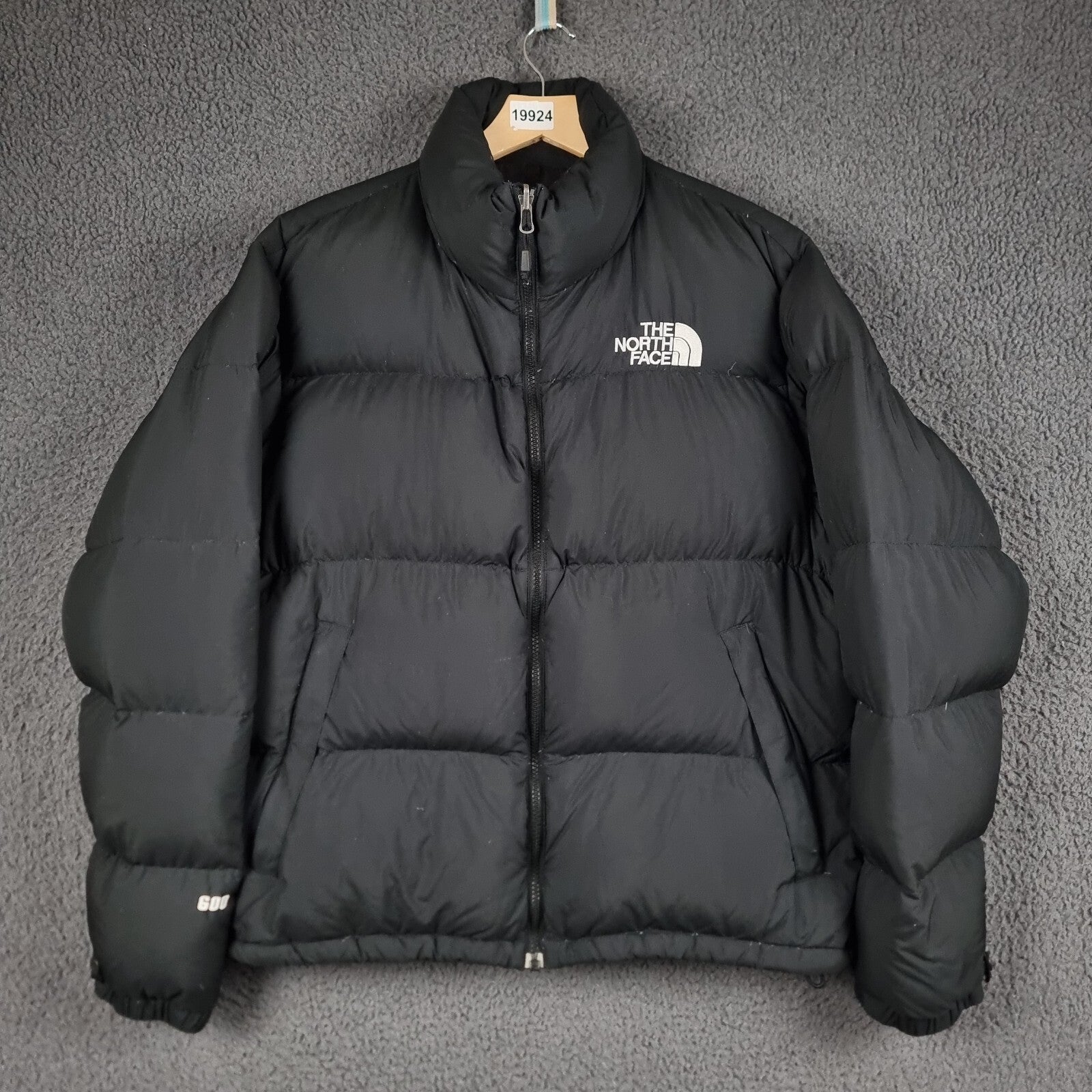 Vintage THE NORTH FACE Jacket Womens XL Black 600 Goose Down Puffer Coat