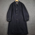 BUGATTI Coat Mens 2XL 56 Navy Blue Pischl Alpine Loden Wool Long Trench Overcoat