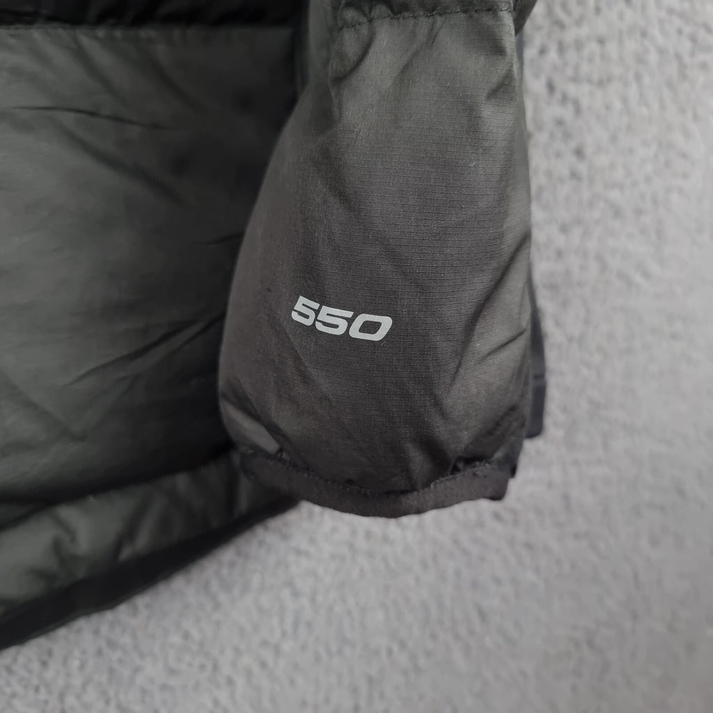 THE NORTH FACE Jacket Mens XL Black 550 Goose Down Hybrid Puffer Insulated Lined