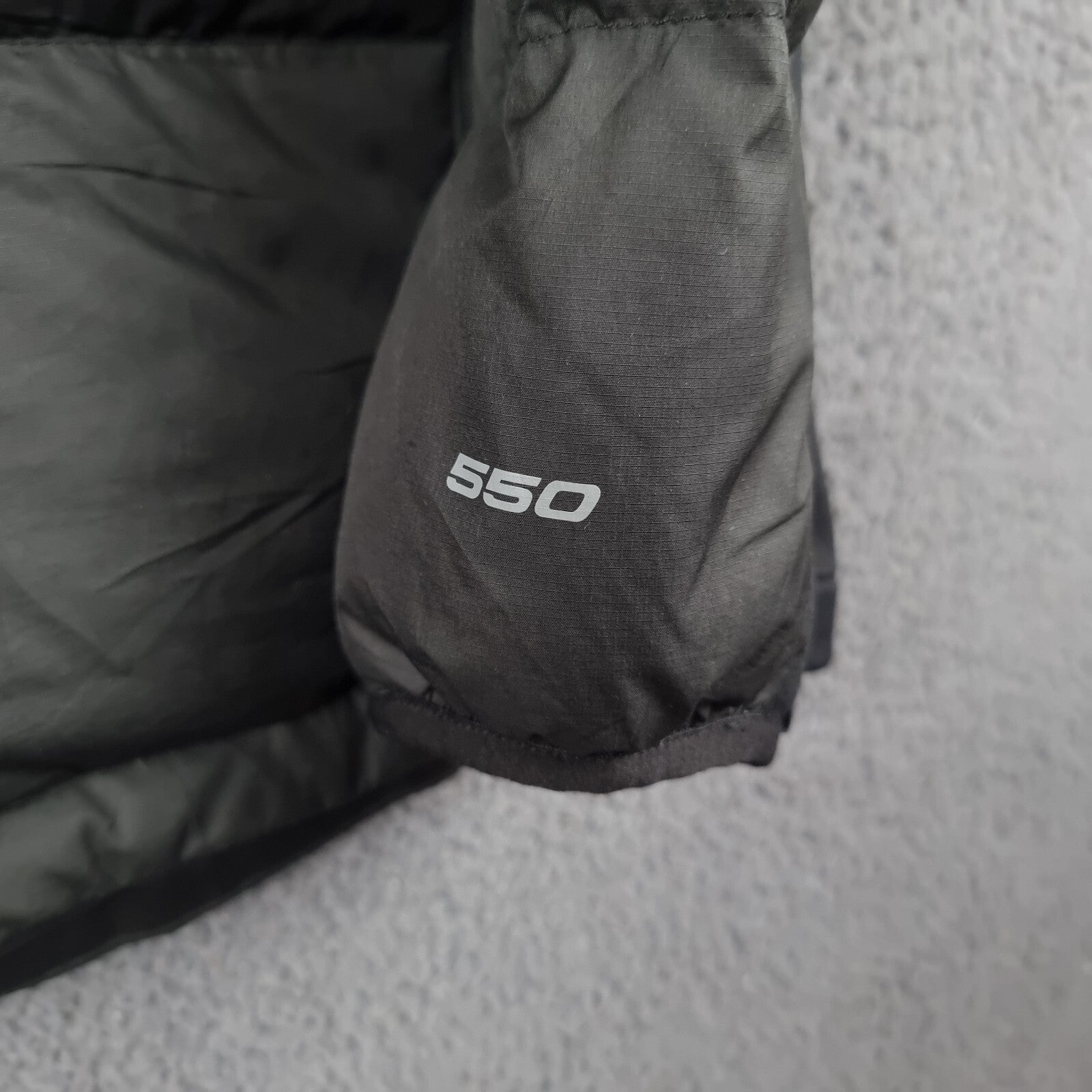 THE NORTH FACE Jacket Mens XL Black 550 Goose Down Hybrid Puffer Insulated Lined