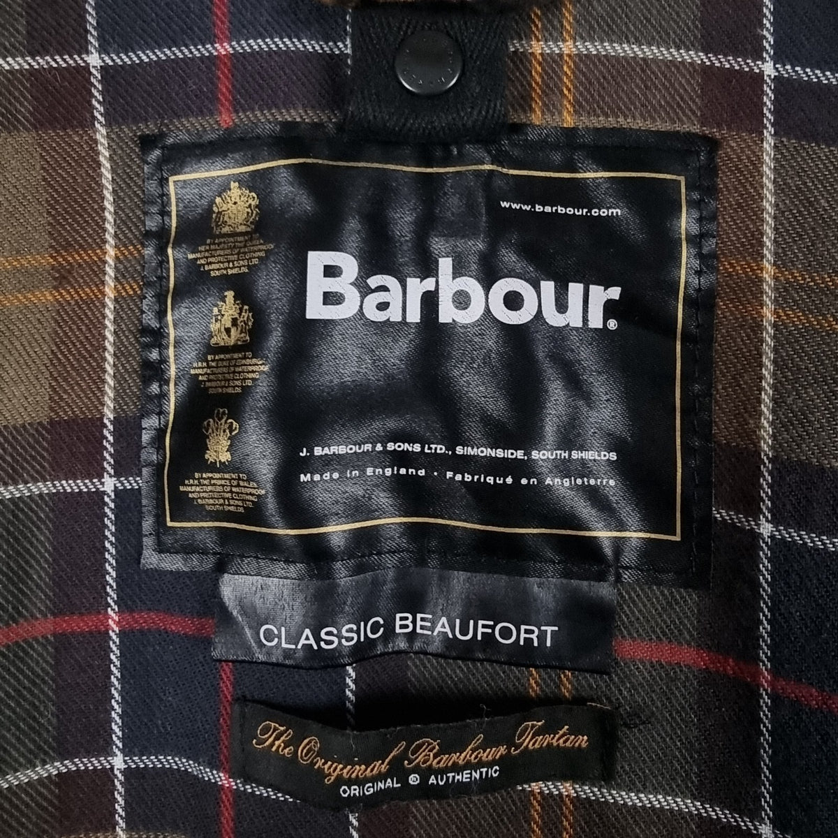 BARBOUR Classic Beaufort Jacket Mens C46 2XL Olive Wax Waxed Field Coat Sylkoil