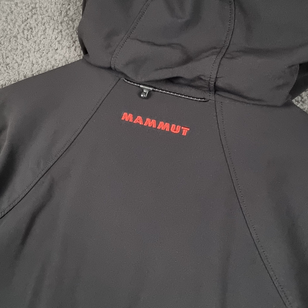 Mammut Jacket Mens M Medium Black SOFtech Softshell Runbold Trail SO Hooded
