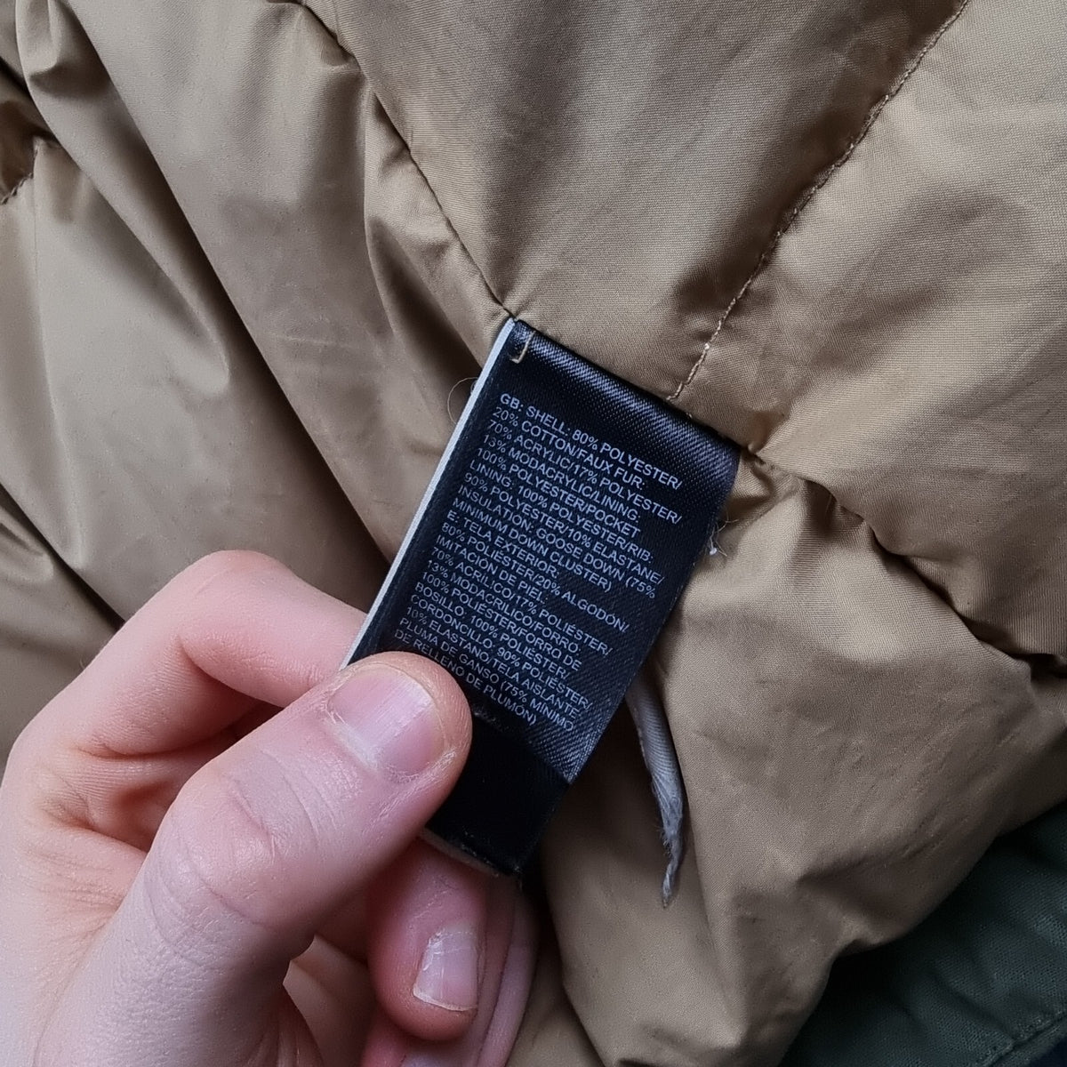 THE NORTH FACE Jacket Mens S Small Green Orcadas Parka Goose Down Waterproof