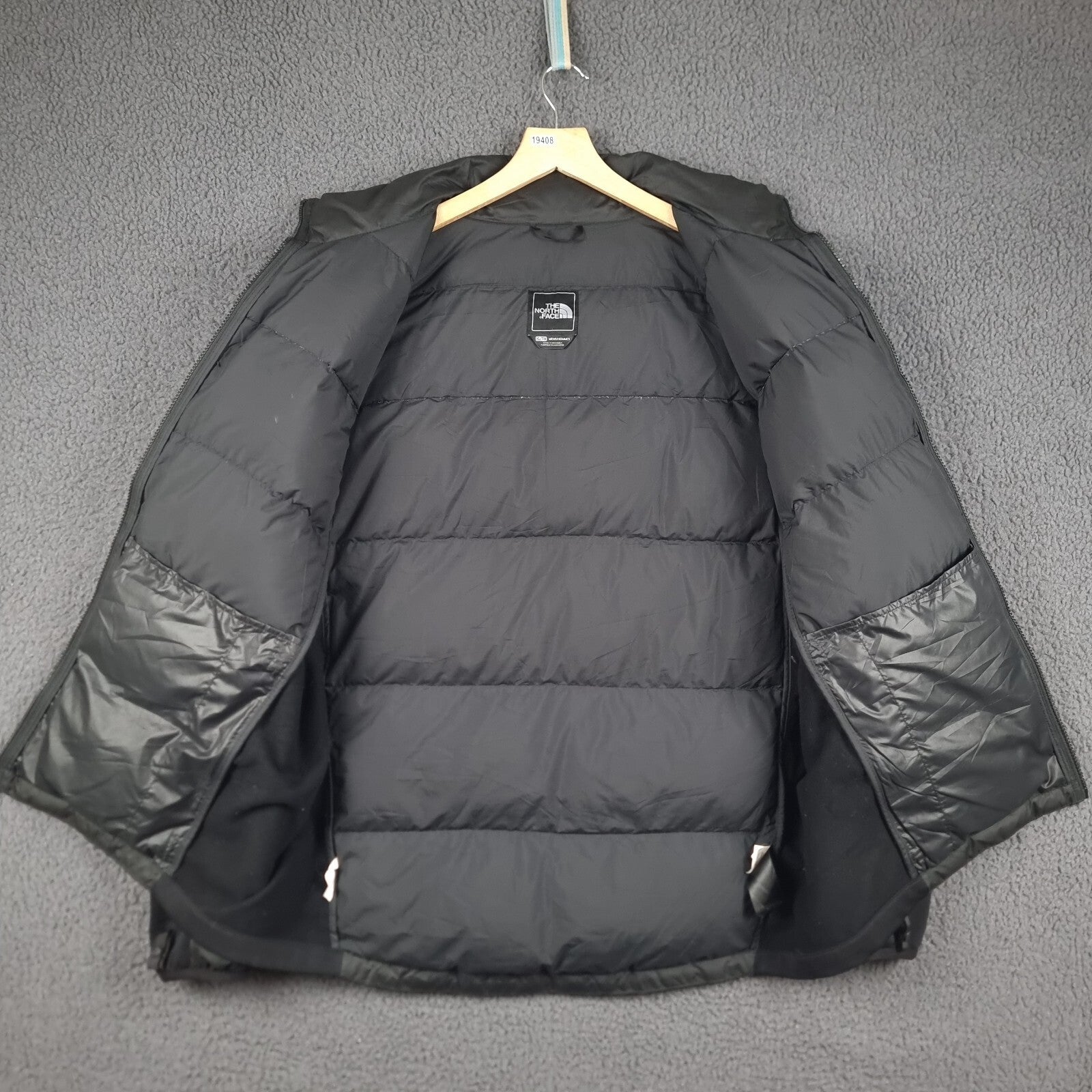 THE NORTH FACE Jacket Mens XL Black 550 Goose Down Hybrid Puffer Insulated Lined