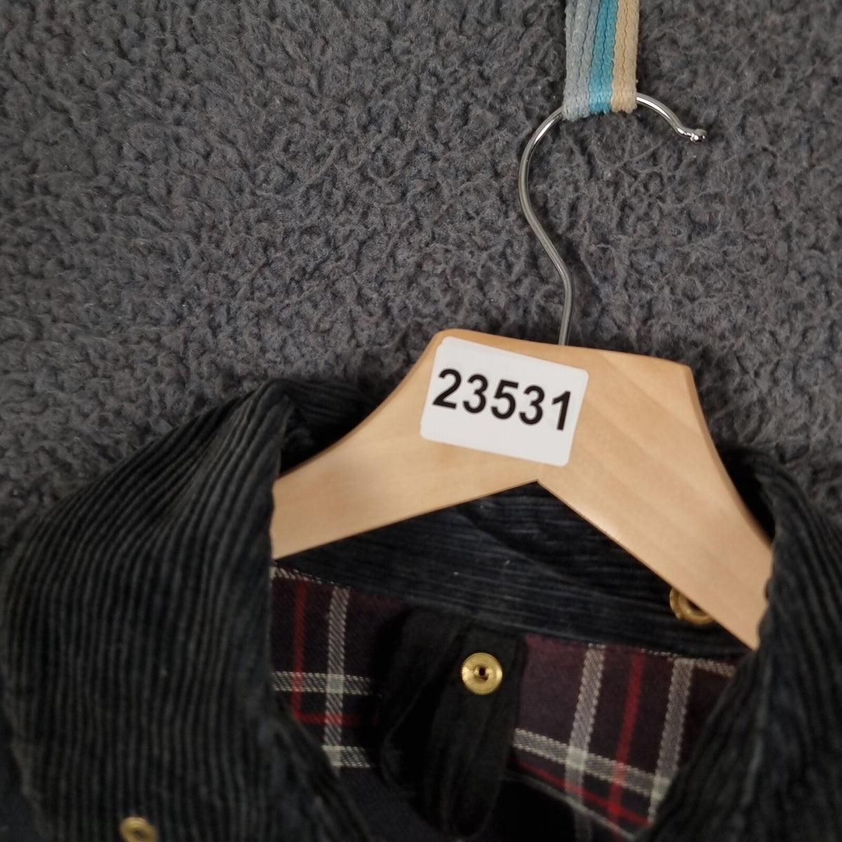 Vintage BARBOUR Border Jacket Mens C42 Navy Wax Waxed Field Coat A205 90s 1994