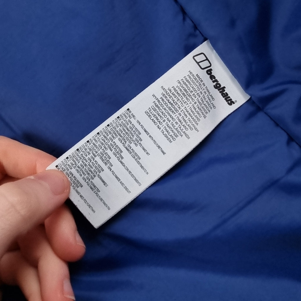 BERGHAUS Jacket Mens L Large Blue Maitland AQ2 Hydroloft Waterproof Insulated
