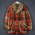 Vintage Diesel Jacket Men S Small Check Plaid Sherpa Shearling Venomous Trails