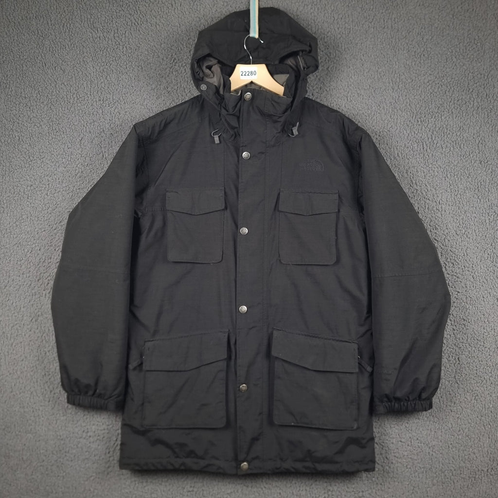 THE NORTH FACE Jacket Men M Black Parka Ski Coat HyVent Waterproof Insulated