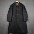 BUGATTI Coat Mens 2XL 27 Black Pischl Alpine Loden Wool Long Trench Overcoat