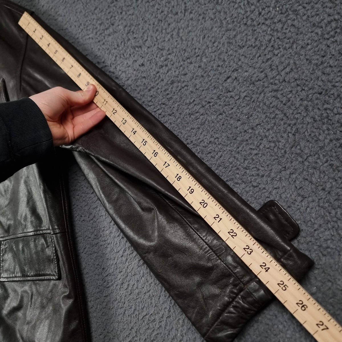 Vintage ICEBERG Leather Jacket Mens L Large 40 Brown Shearling Collar Wool Lined