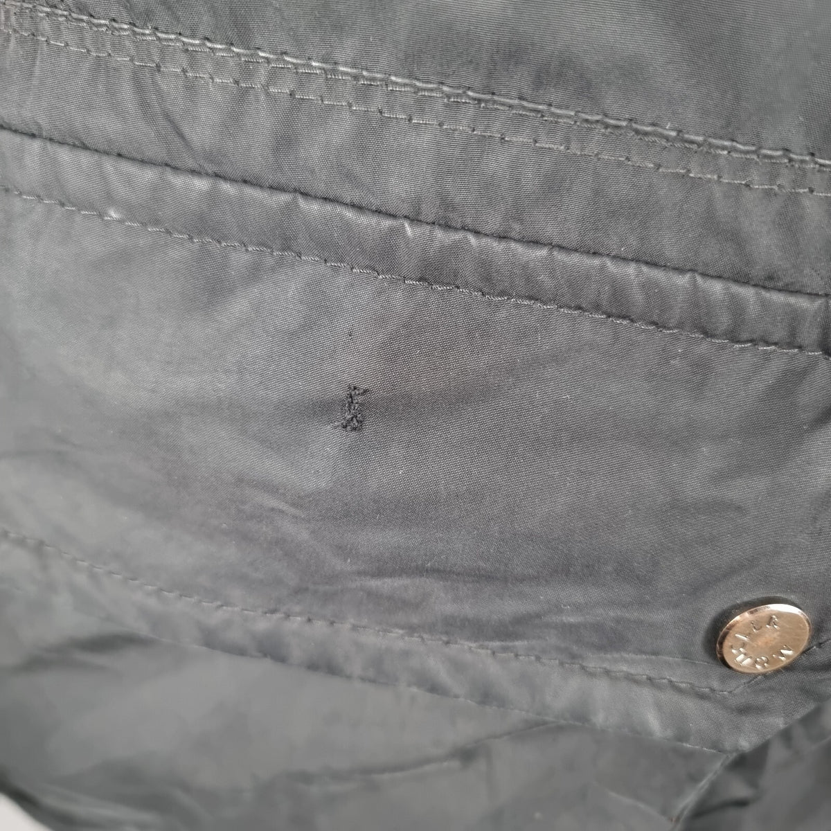 MONCLER Jacket Mens L Large Size 3 Black GLASTONE Down M65 Military Field Coat