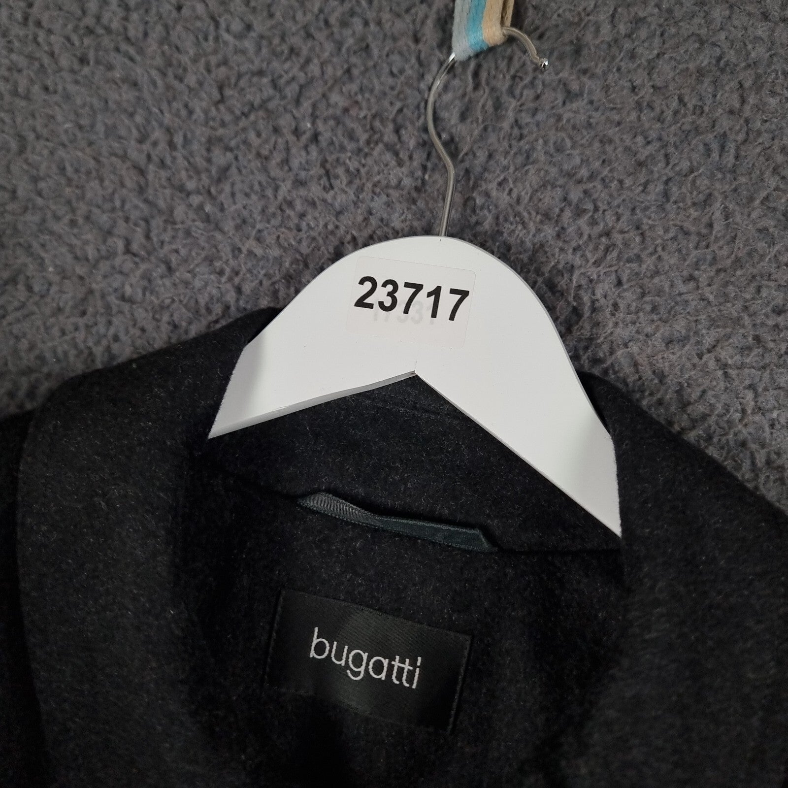 Bugatti Alpen Loden Coat Mens XL 52 Black Wool & Cashmere Long Overcoat Collared