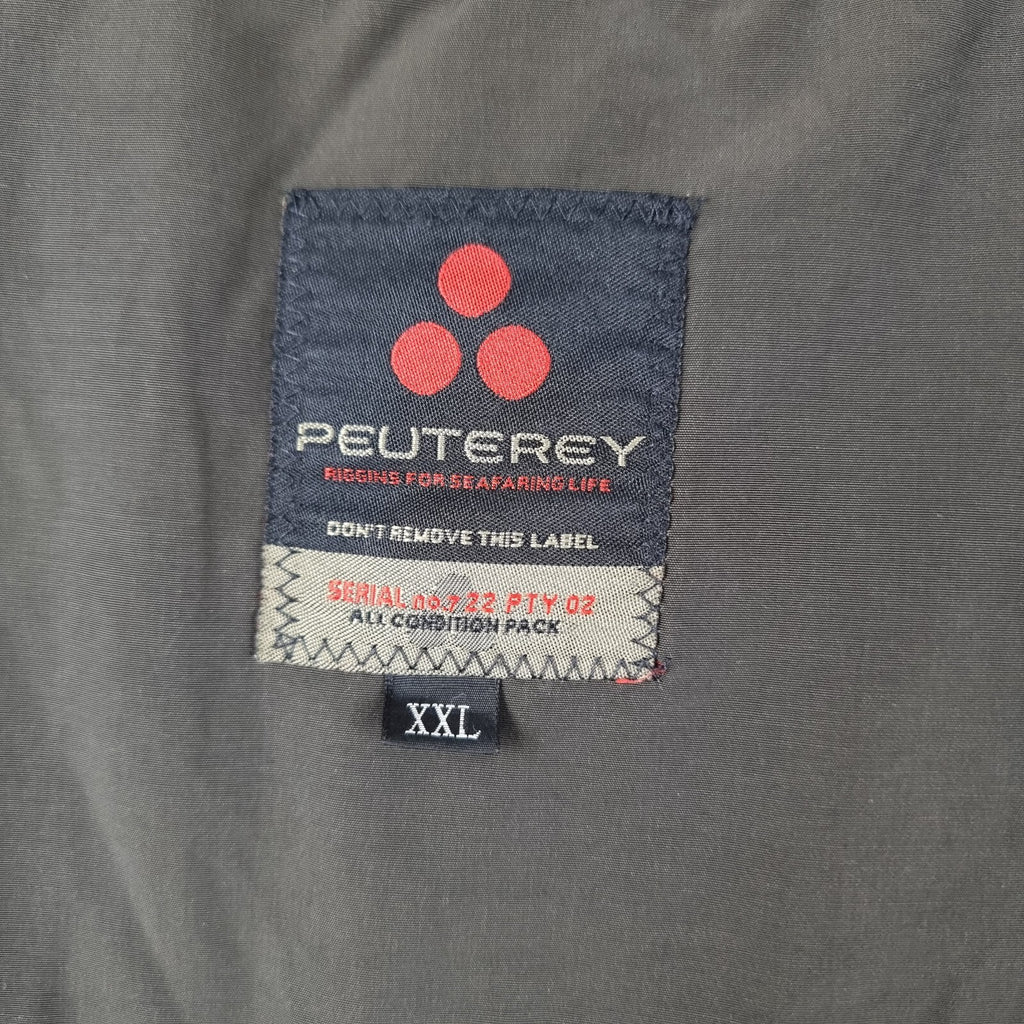 PEUTEREY Jacket Men 2XL Green Hurricane Goose Down Parka Insulated Puffer Hooded