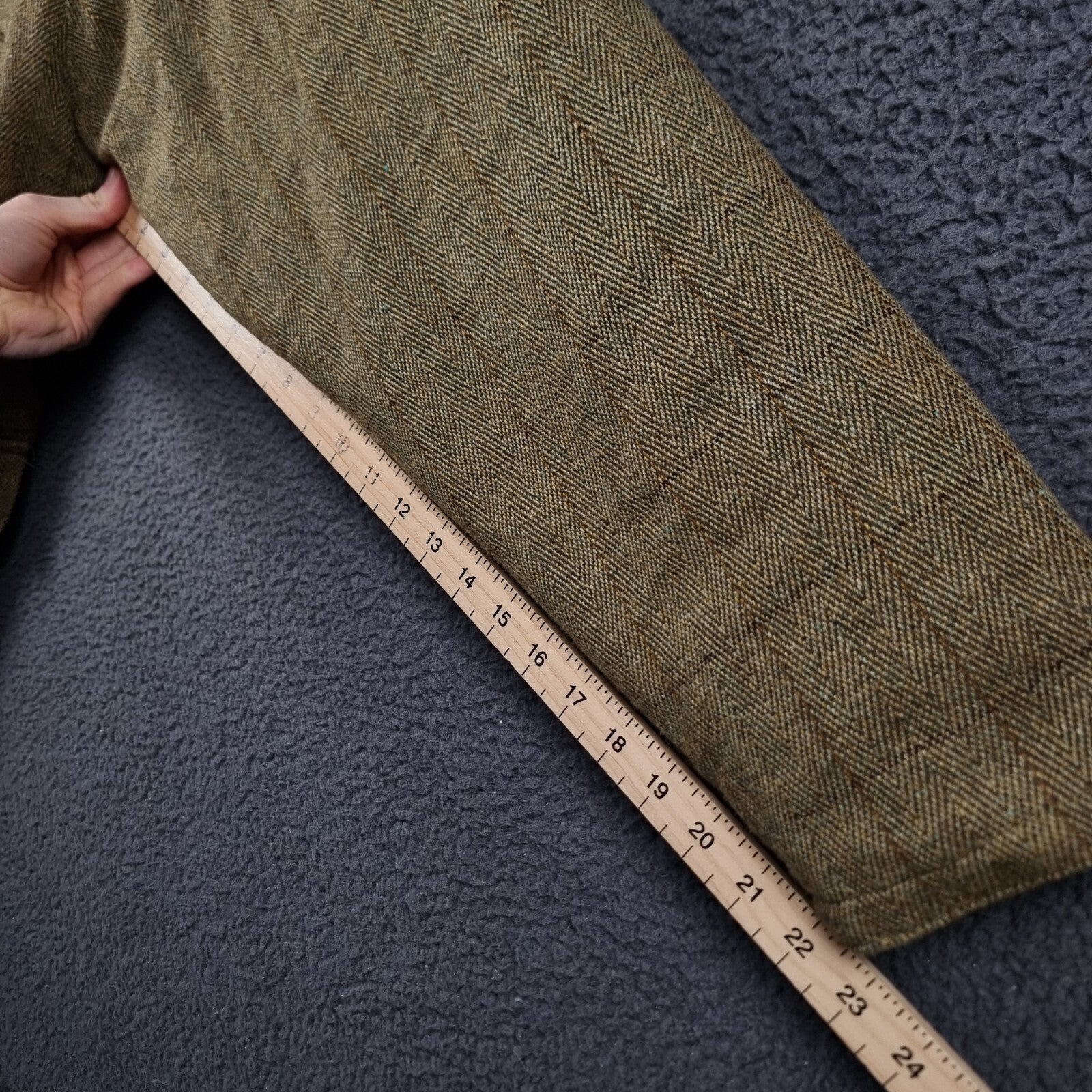 GAME Shooting Jacket Mens 2XL Green Derby Tweed Wool Blend Sporting Field Coat