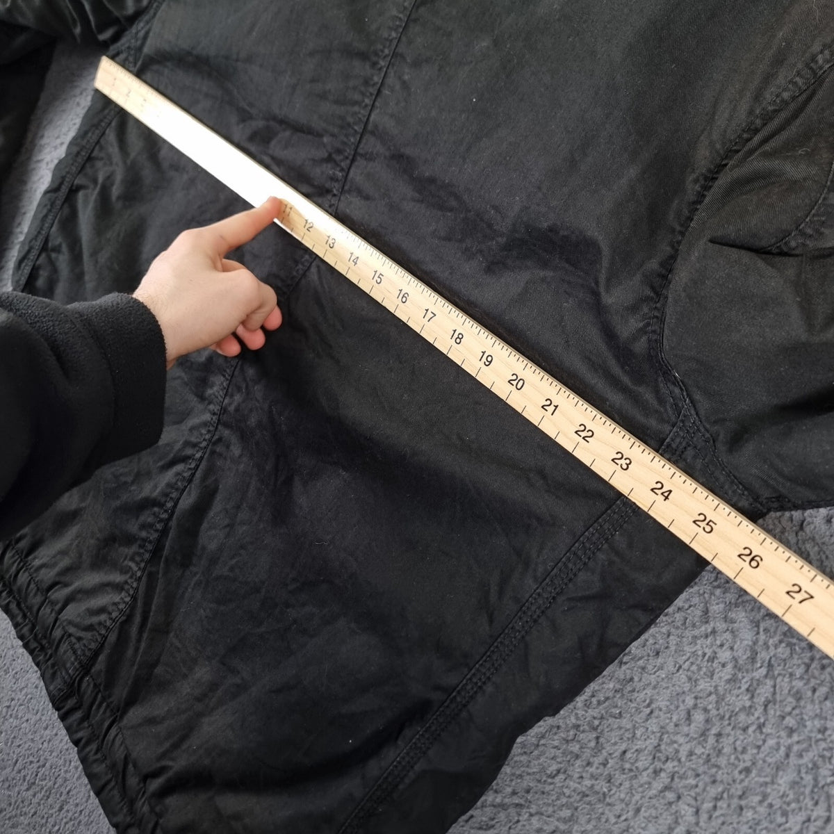 Vintage Alpha Industries Jacket Mens XL Black M65 Military Field Coat Canvas
