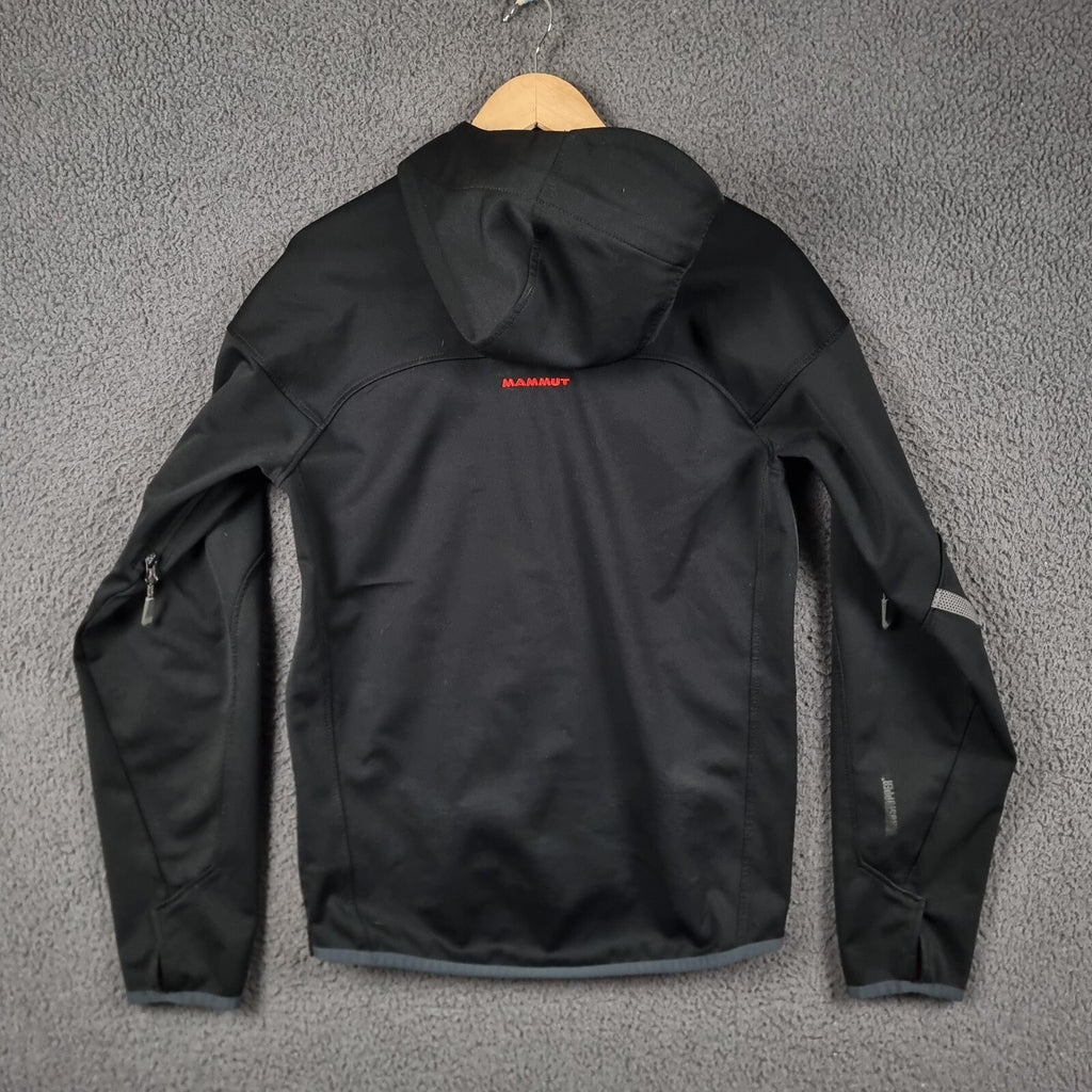 MAMMUT Jacket Mens M Medium Black Ultimate Hoody Windstopper Softshell Hooded