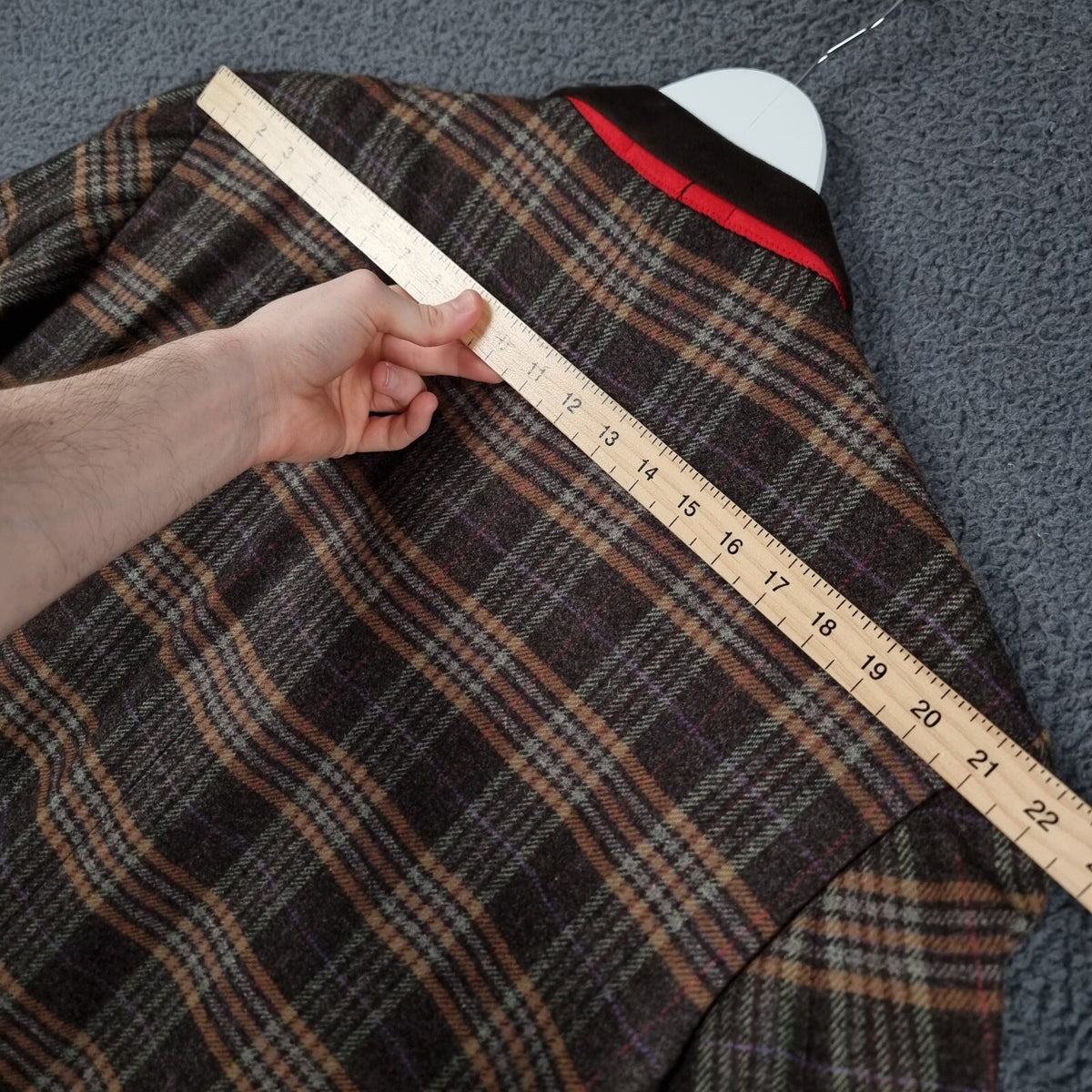 JOHNSTONS OF ELGIN Blazer Jacket Mens 56L 4XL Tweed 100% Wool Lambswool Bespoke