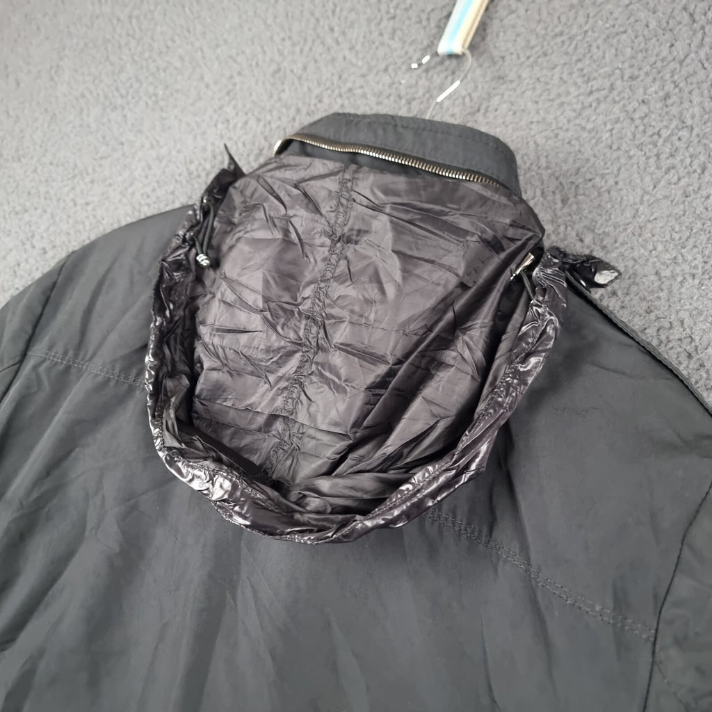 MONCLER Jacket Mens L Large Size 3 Black GLASTONE Down M65 Military Field Coat