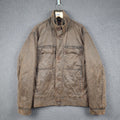 MARLBORO CLASSICS Jacket Mens 3XL Brown Wax Waxed Ranch Field Coat Utility Lined